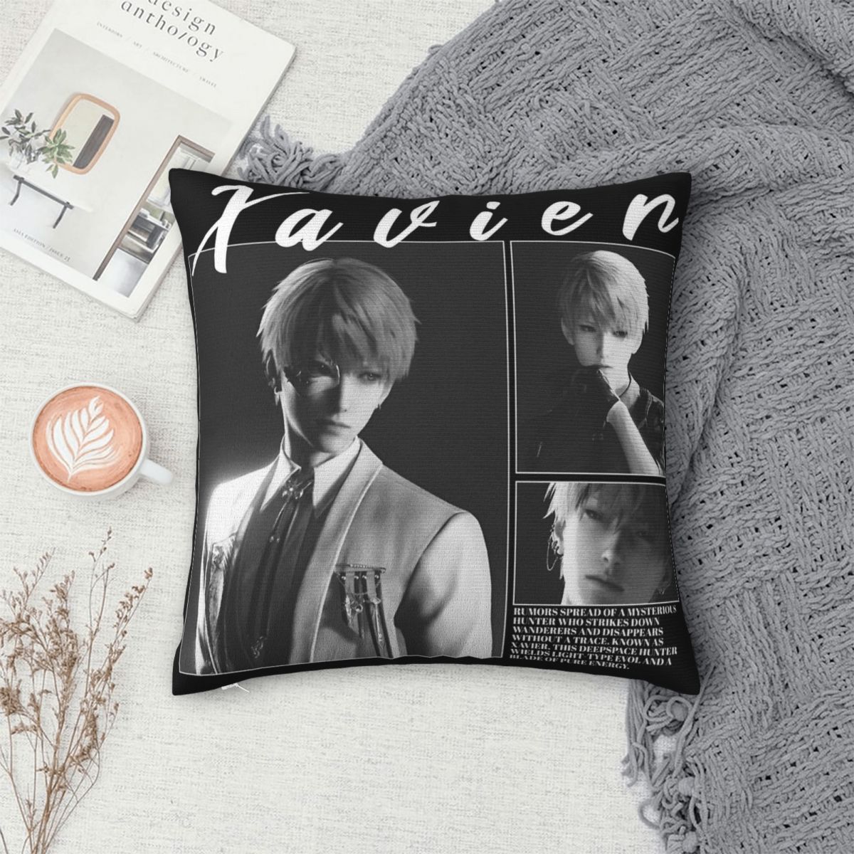 Xavier Home Decor - ปลอกหมอนอิง Xavier Love And Deepspace ผ้าโพลีเอสเตอร์เนื้อนุ่ม