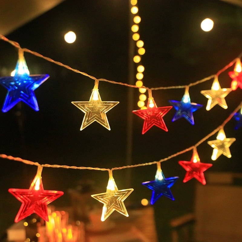 Fairy Lights Bedroom - ไฟ LED รูปดาว 3 สี ไฟนางฟ้าสีขาวนวล