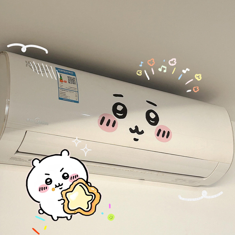 Home Decor Sticker - สติกเกอร์อีโมติคอนจิยิ ตกแต่งเครื่องปรับอากาศ ปิดบังความไม่สวยงาม ตกแต่งบ้านด้วยภาพวาด DIY สติกเกอร์ติดผนังสร้างสรรค์