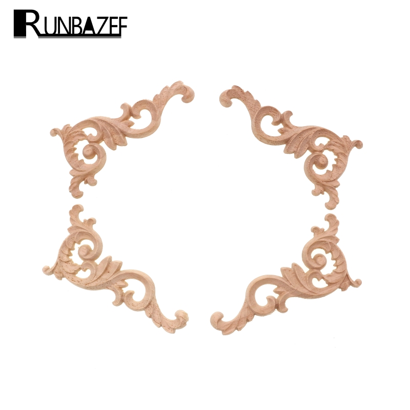 Home Decor Modern Organic - RUNBAZEFจริงไม้ดอกไม้มุมแกะสลักชิ้นส่วนของเฟอร์นิเจอร์อุปกรณ์ตกแต่งตกแต่งบ้านขนาดเล็กMiniaturasเครื่องประดับ