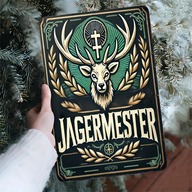 Home Decor Logo Design - โลโก้สไตล์วินเทจ - ทำจากเหล็ก ลายไวน์ฮันเตอร์ โลหะแบบชนบทสำหรับตกแต่งผนังในบ้าน บาร์