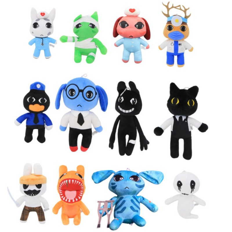 Home Decor Games Free - ตุ๊กตาผ้ากำมะหยี่จากเกมสยองขวัญ Animal Hospital, ตุ๊กตาการ์ตูนนุ่มนิ่มน่ากอด, ของสะสมสำหรับแฟนคลับผู้ใหญ่และของขวัญตกแต่งบ้าน