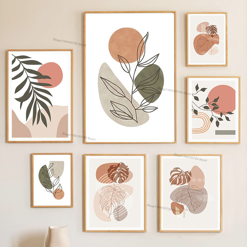 Home Decor Green - โบโฮ กรีน ออเรนจ์ ลีฟ ซัน เรนโบว์