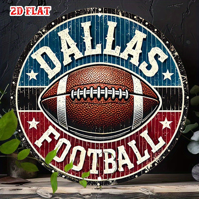 ป้ายอลูมิเนียมทรงกลมลายฟุตบอลด - Home Decor Dallas บทวิจารณ์และราคา