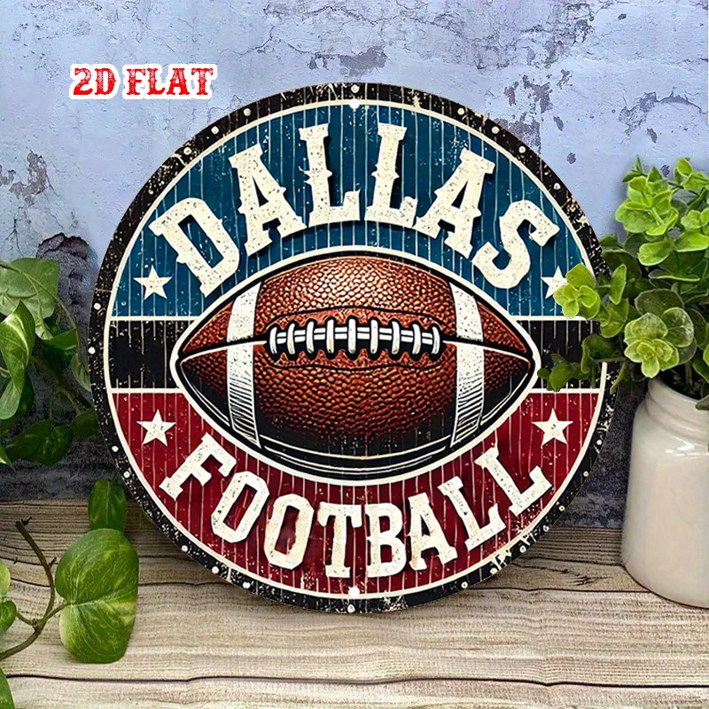 ป้ายอลูมิเนียมทรงกลมลายฟุตบอลด - Home Decor Dallas บทวิจารณ์และราคา