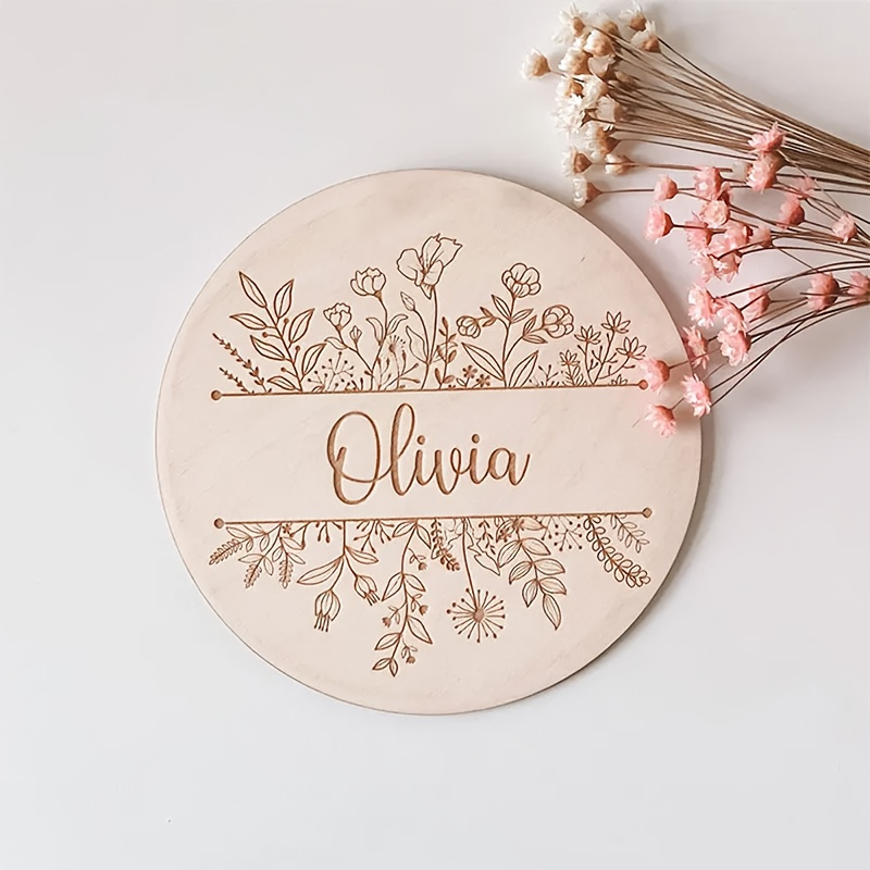 ป้ายชื่อสลักลายดอกไม้แบบส่วนตั - Home Decor Xmas บทวิจารณ์และราคา