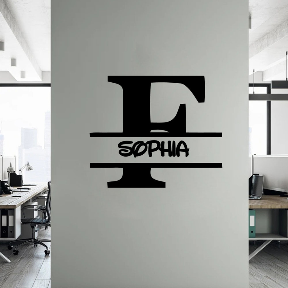 1PC Romantic Letter F Custom T - Home Decor Sticker บทวิจารณ์และราคา