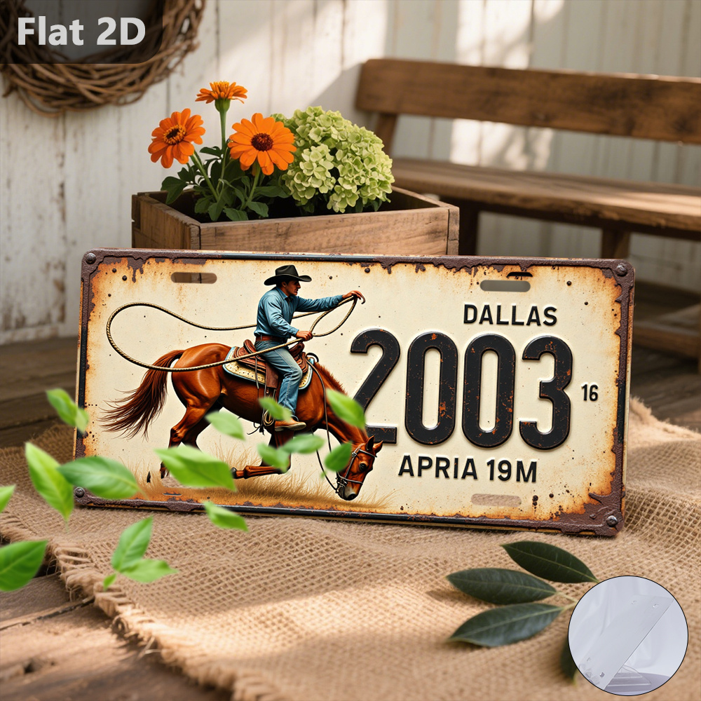 ป้ายทะเบียนรถม้าคาวบอยดัลลัส 2 - Home Decor Dallas บทวิจารณ์และราคา
