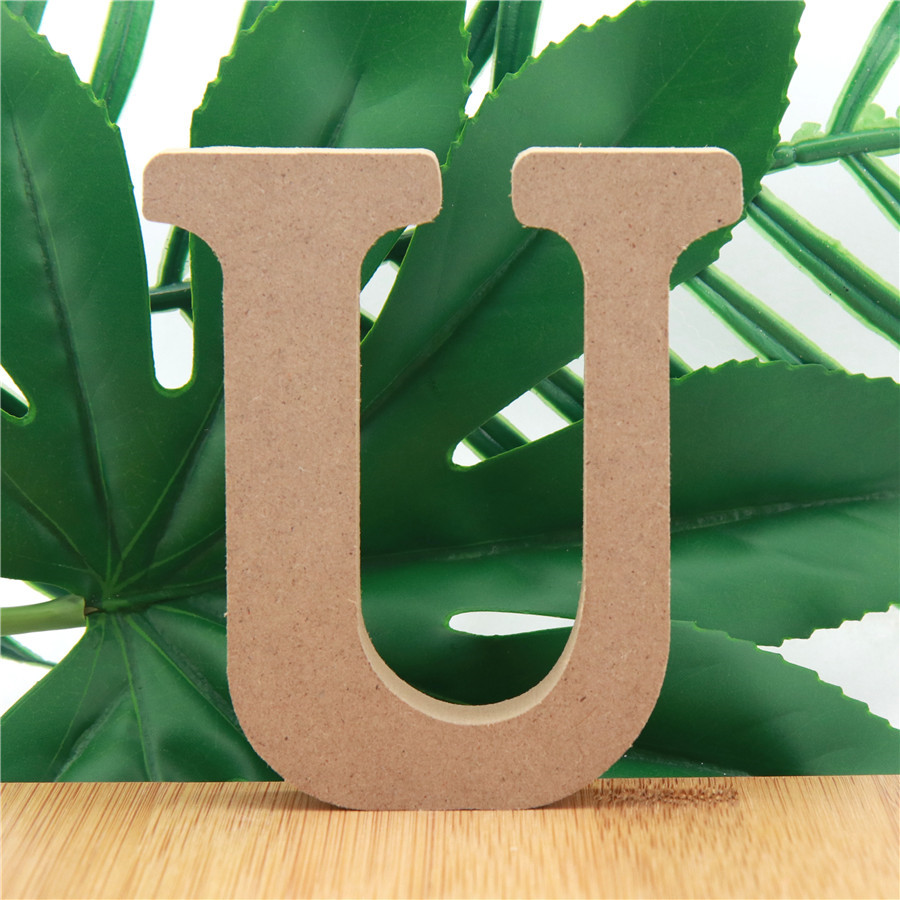 1ชิ้น10ซม. ไม้สีตัวอักษรไม้ตัว - Home Decor Deals บทวิจารณ์และราคา