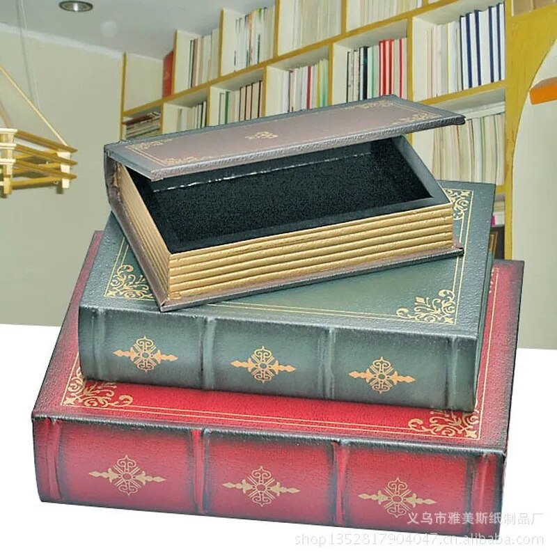 3PCS หนังสือปลอมตกแต่งไม้กล่อง - Home Decor Modern Organic บทวิจารณ์และราคา