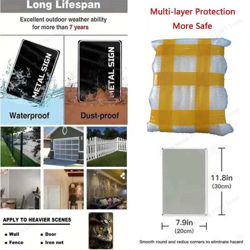 ป้ายโลหะ ป้ายโลหะวินเทจ โปสเตอ - Home Decor Luxury บทวิจารณ์และราคา