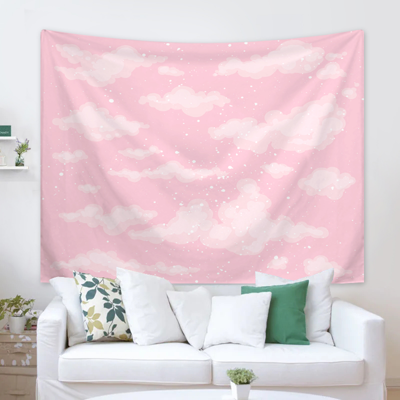พรมลายท้องฟ้าเมฆ1ชิ้นพรมลายท้อ - Home Decor Deals บทวิจารณ์และราคา