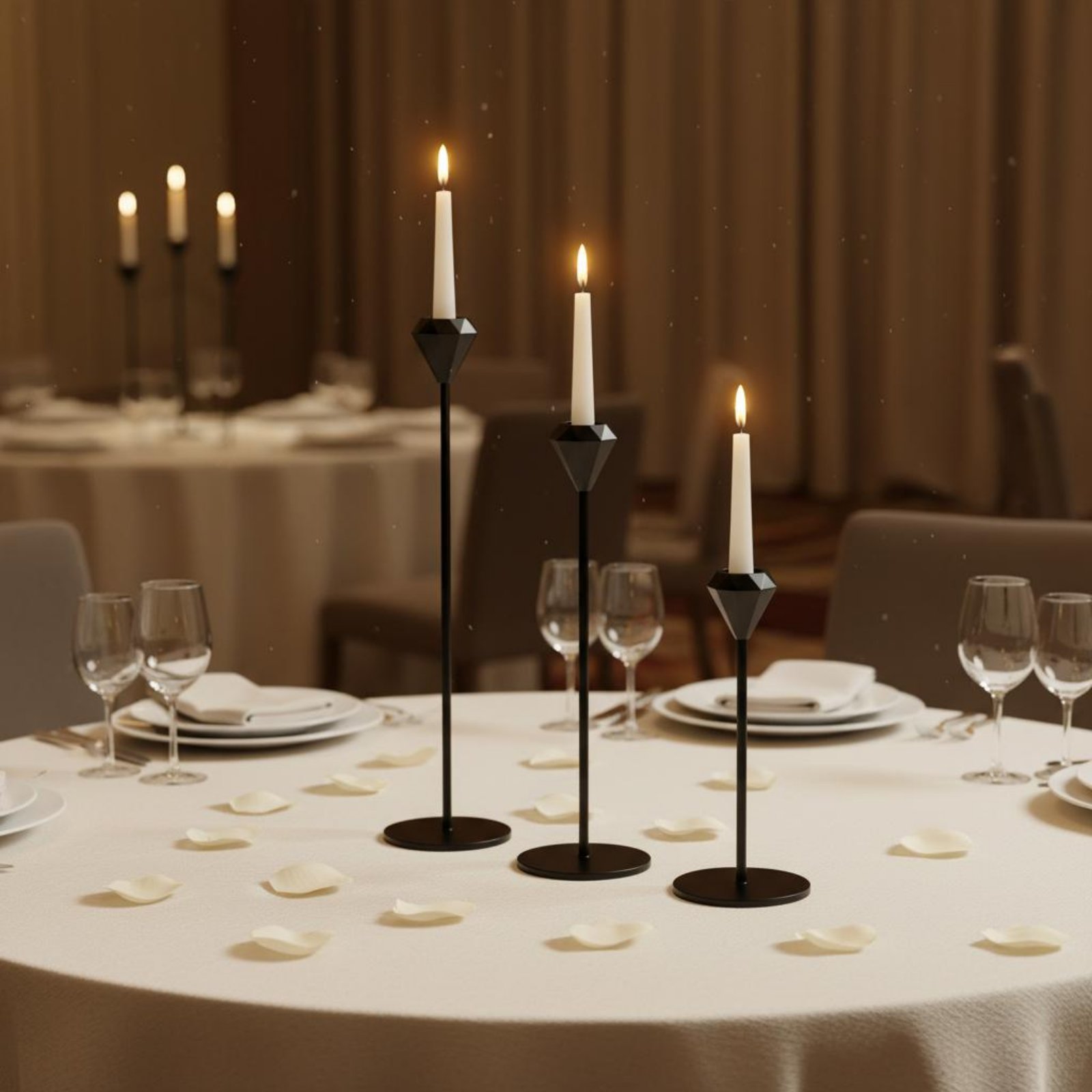 ชุดเชิงเทียนคริสตัล 3 ชิ้น ดีไ - Home Decor Luxury บทวิจารณ์และราคา