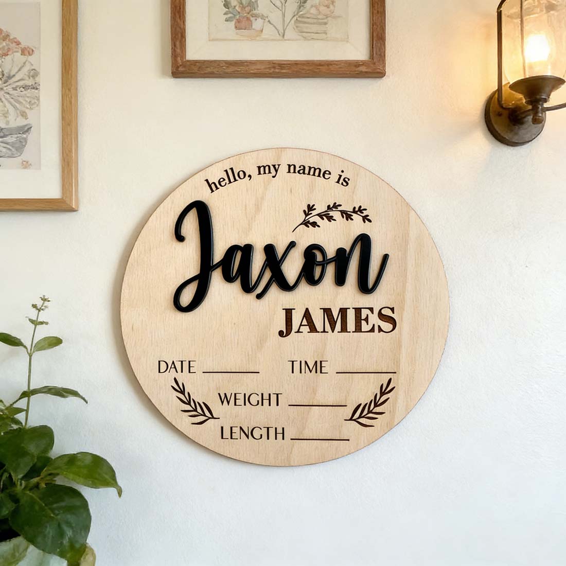 ป้ายประกาศข่าวดีสำหรับเด็ก 1 ช - Home Decor Xmas บทวิจารณ์และราคา