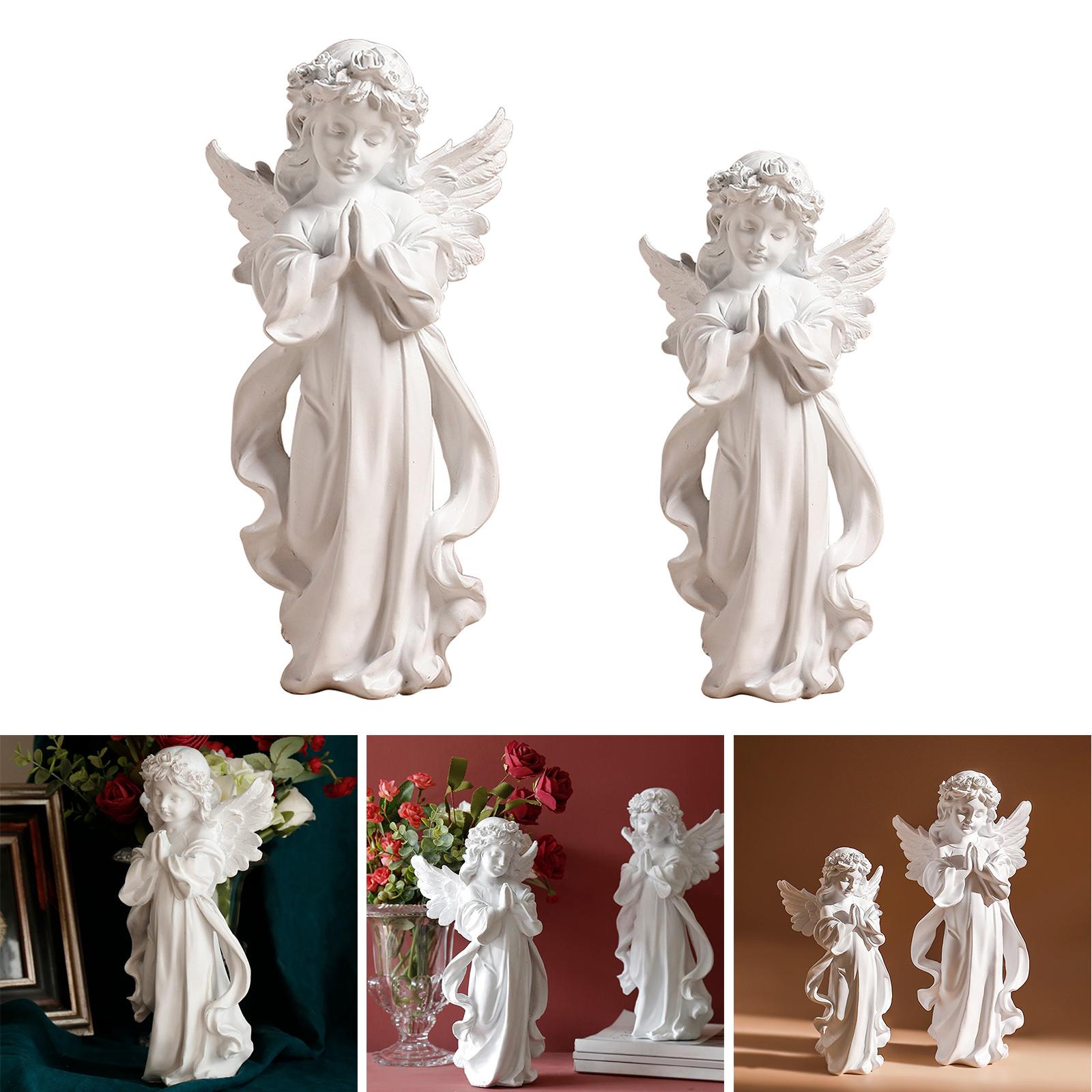 น่ารักเรซิ่น Praying Angel Fig - Home Decor Modern Organic บทวิจารณ์และราคา