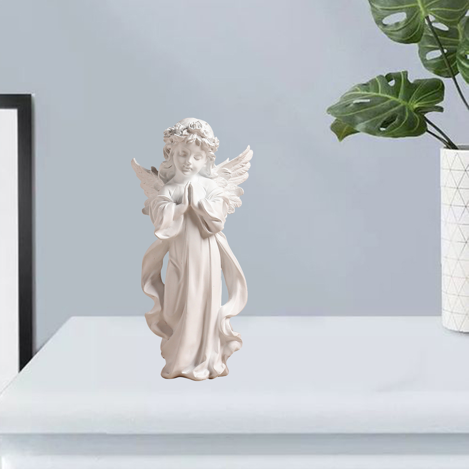 น่ารักเรซิ่น Praying Angel Fig - Home Decor Modern Organic บทวิจารณ์และราคา