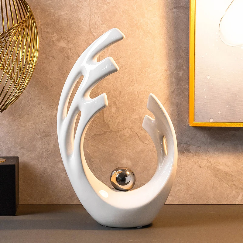 ของตกแต่งเซรามิกสีขาวทรงกลวงเร - Home Decor Modern Organic บทวิจารณ์และราคา