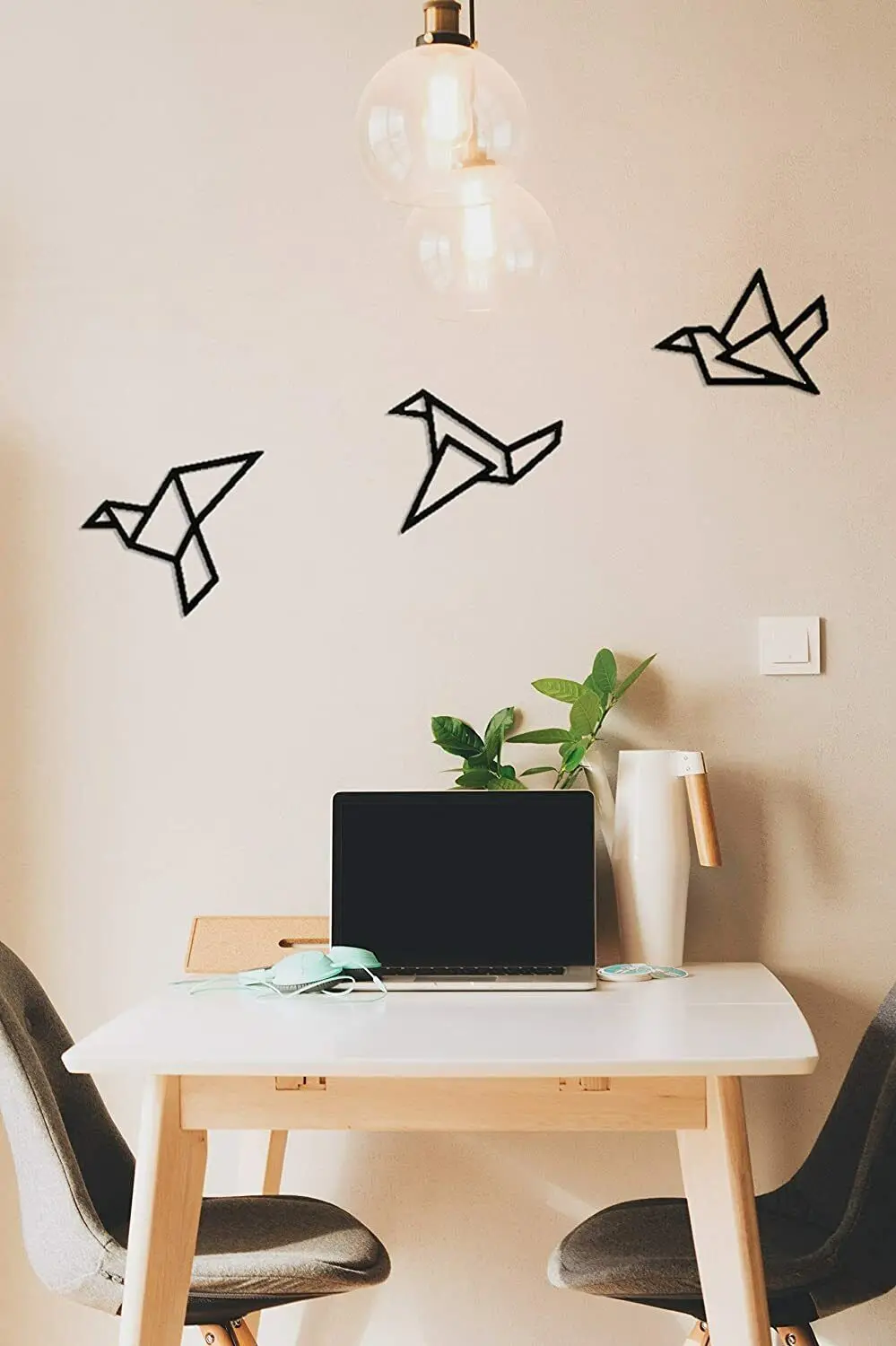 CIFBUY ชุดตกแต่งผนังรูปนก 3 ชิ - Home Decor Deals บทวิจารณ์และราคา