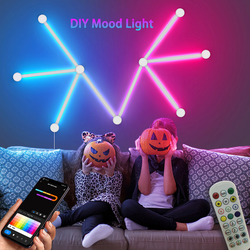 โคมไฟติดผนัง RGB อัจฉริยะ, ไฟ  - Home Decor Tv บทวิจารณ์และราคา