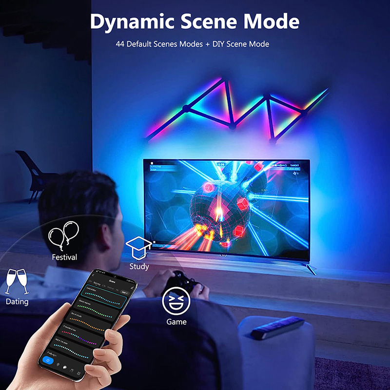 โคมไฟติดผนัง RGB อัจฉริยะ, ไฟ  - Home Decor Tv บทวิจารณ์และราคา