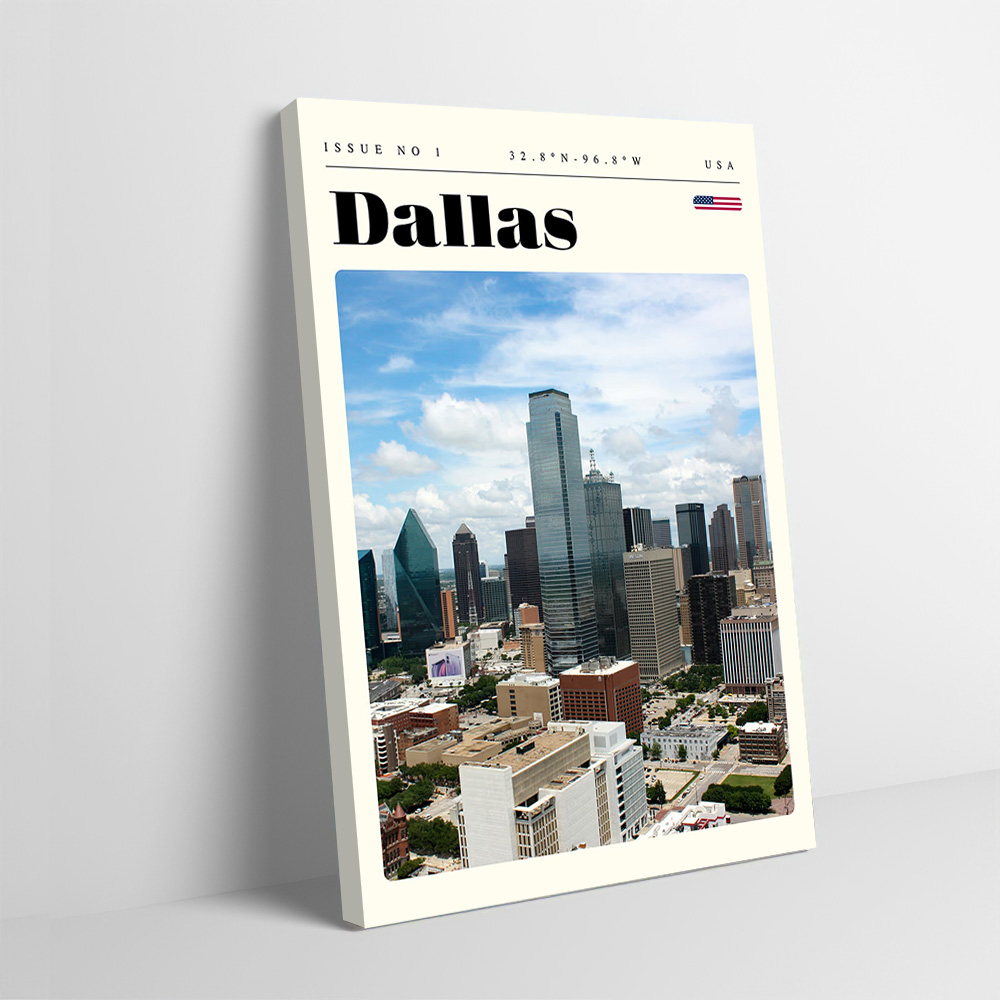 โปสเตอร์ภาพพิมพ์ท่องเที่ยวดัลล - Home Decor Dallas บทวิจารณ์และราคา