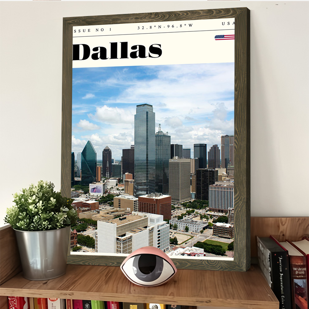 โปสเตอร์ภาพพิมพ์ท่องเที่ยวดัลล - Home Decor Dallas บทวิจารณ์และราคา