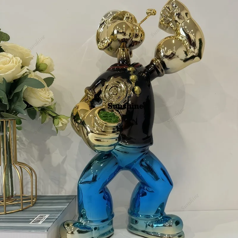 รูปปั้นป๊อปอายเคลือบด้วยไฟฟ้า  - Home Decor Modern Organic บทวิจารณ์และราคา