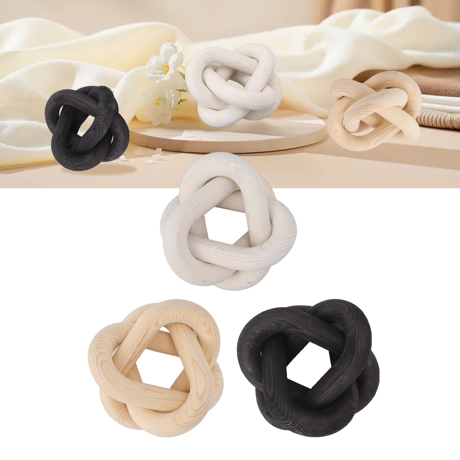 โซ่ไม้ตกแต่ง โซ่ไม้ 3 ข้อ สำหร - Home Decor Modern Organic บทวิจารณ์และราคา