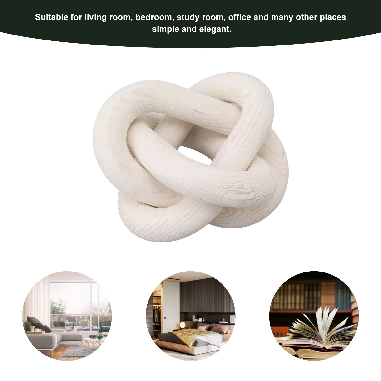 โซ่ไม้ตกแต่ง โซ่ไม้ 3 ข้อ สำหร - Home Decor Modern Organic บทวิจารณ์และราคา