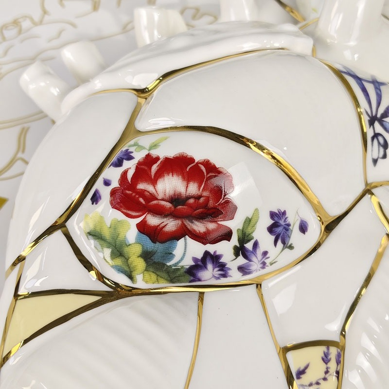 แจกันรูปหัวใจ ตู้ไวน์ห้องนั่งเ - Home Decor Luxury บทวิจารณ์และราคา