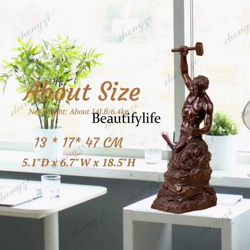 รูปปั้นบรอนซ์ A74 ขนาด 18.5 นิ - Home Decor Modern Organic บทวิจารณ์และราคา