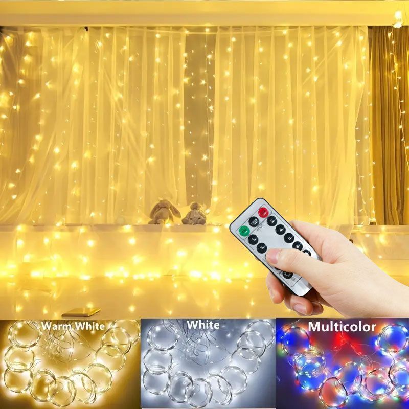 3/4/6m ผ้าม่านไฟ LED String Ga - Fairy Lights Bedroom บทวิจารณ์และราคา