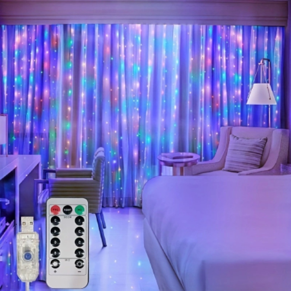 ไฟ LED 3/6 ม. แบบม่าน ไฟประดับ - Fairy Lights Bedroom บทวิจารณ์และราคา