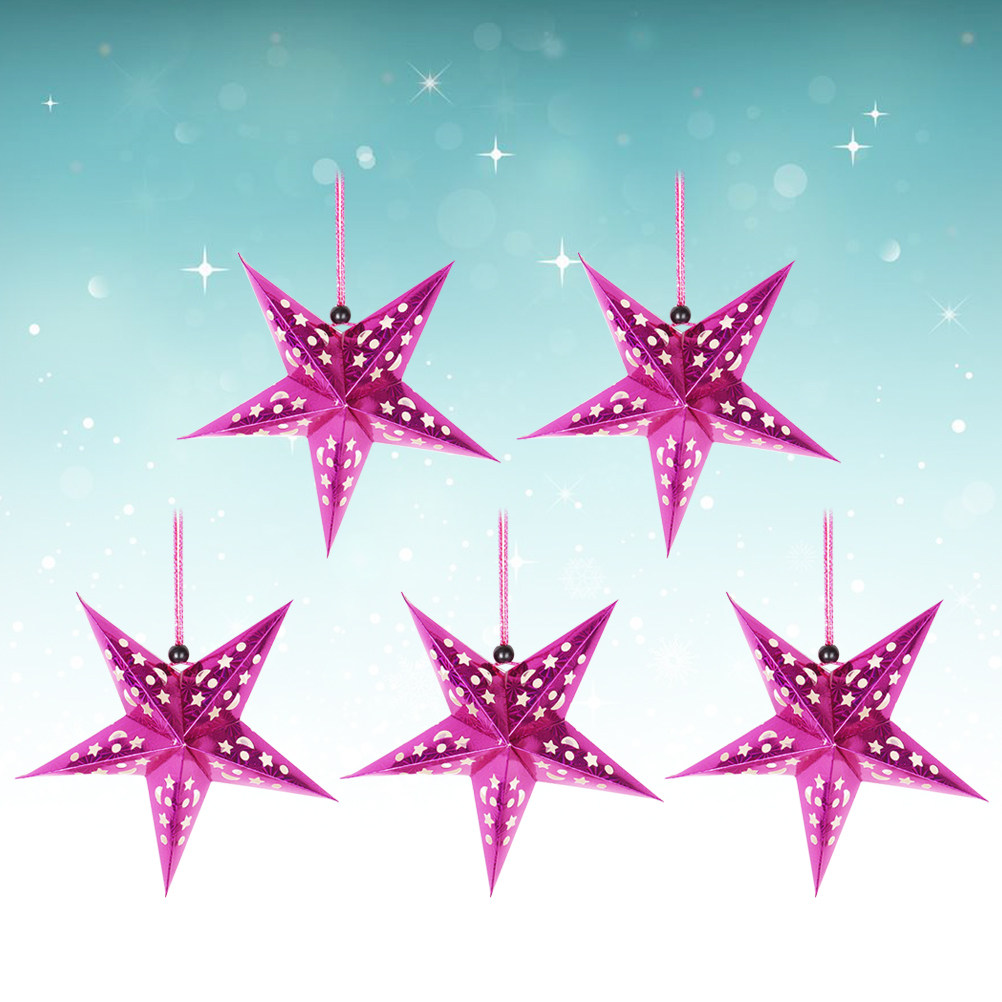 โคมไฟรูปดาวกระดาษเงา 45 ซม. 5  - Fairy Lights Bedroom บทวิจารณ์และราคา