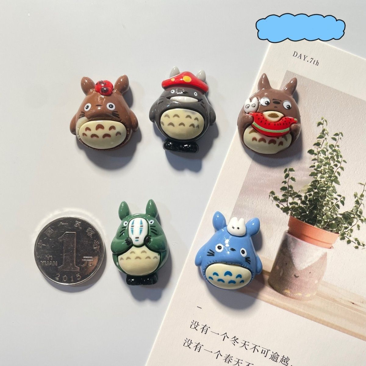 แม่เหล็กติดตู้เย็นเรซินลายโทโต - Home Decor Sticker บทวิจารณ์และราคา