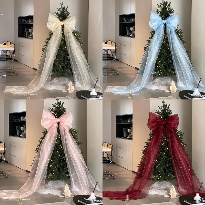 โบว์ผ้าก๊อซมุกเงางามสำหรับตกแต - Home Decor Exchange บทวิจารณ์และราคา