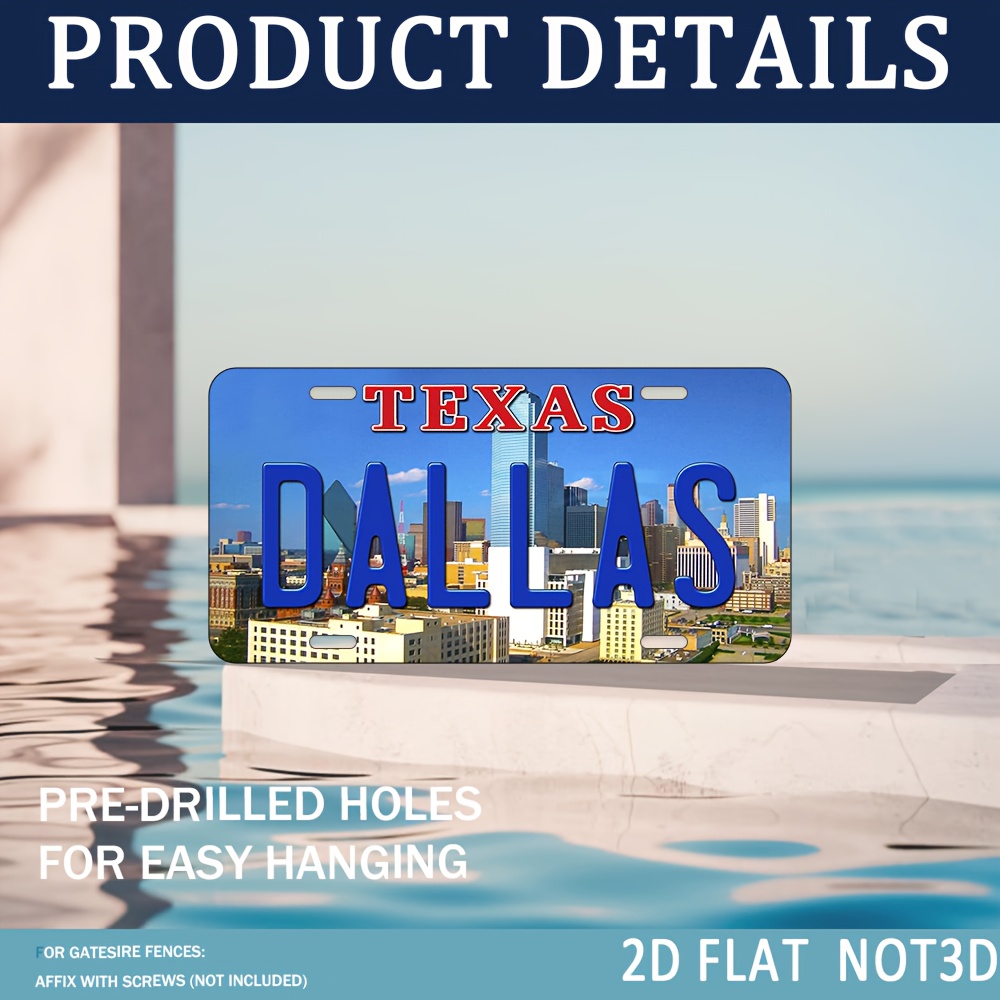 ป้ายโลหะติดผนังลายวินเทจเท็กซั - Home Decor Dallas บทวิจารณ์และราคา