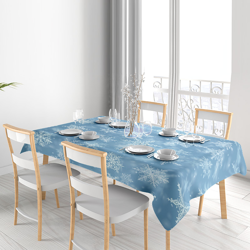 เกล็ดหิมะผ้าปูโต๊ะรับประทานอาห - Home Decor Online Shopping บทวิจารณ์และราคา